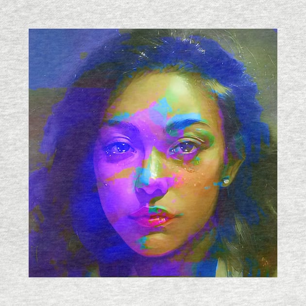 I SEE WHAT YOU DID Weirdcore Glitch Art Portrait by raspberry-tea